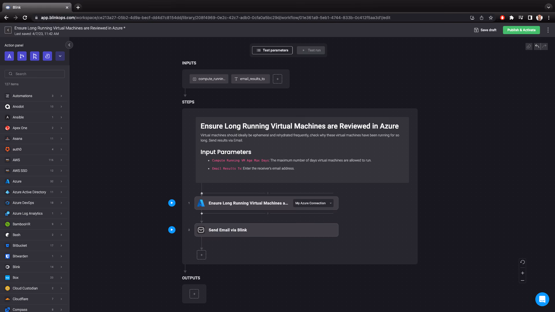 Blink Automation: Ensure Long Running Virtual Machines are Reviewed in Azure