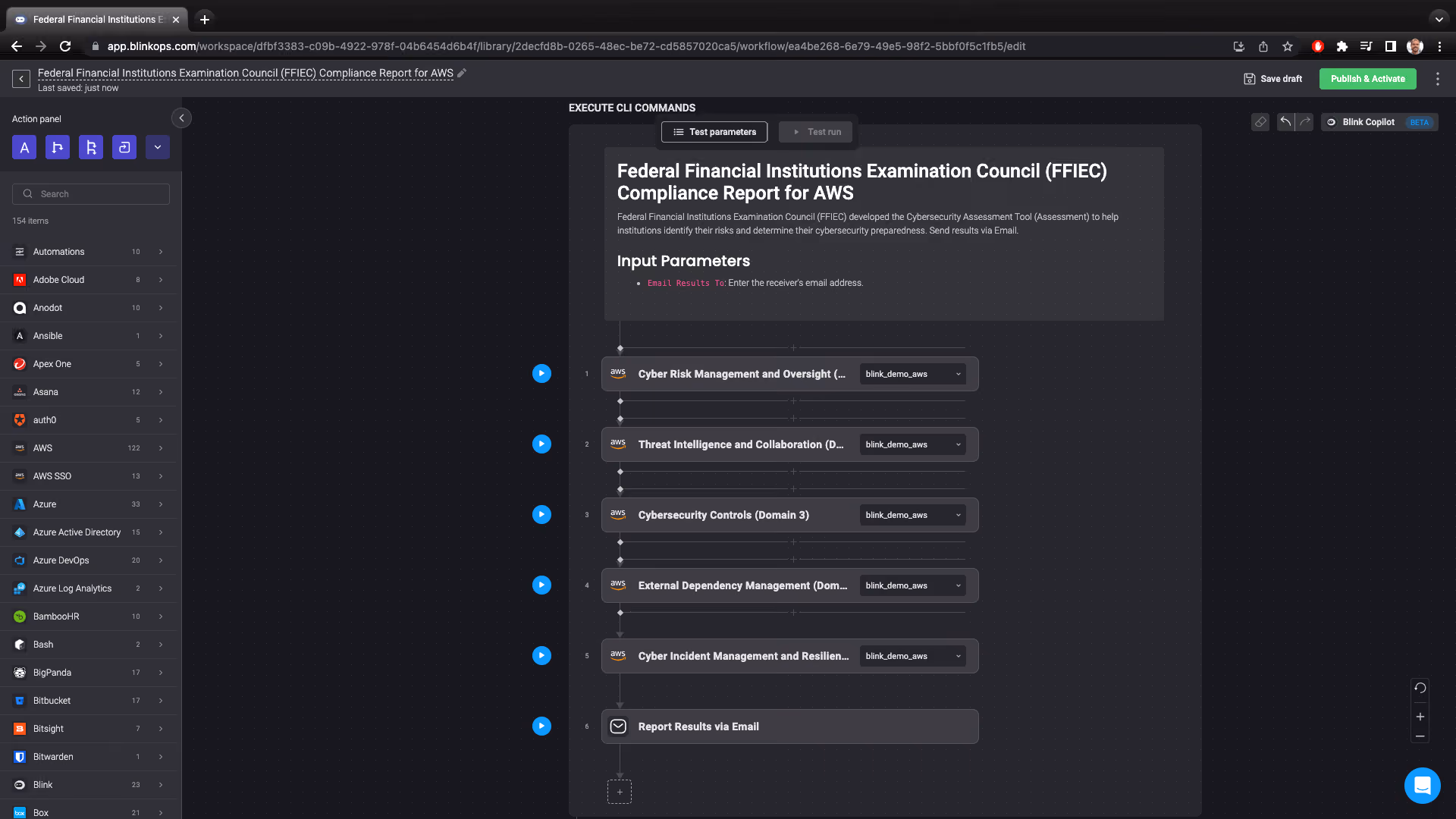 Blink Automation: Federal Financial Institutions Examination Council Compliance Report for AWS