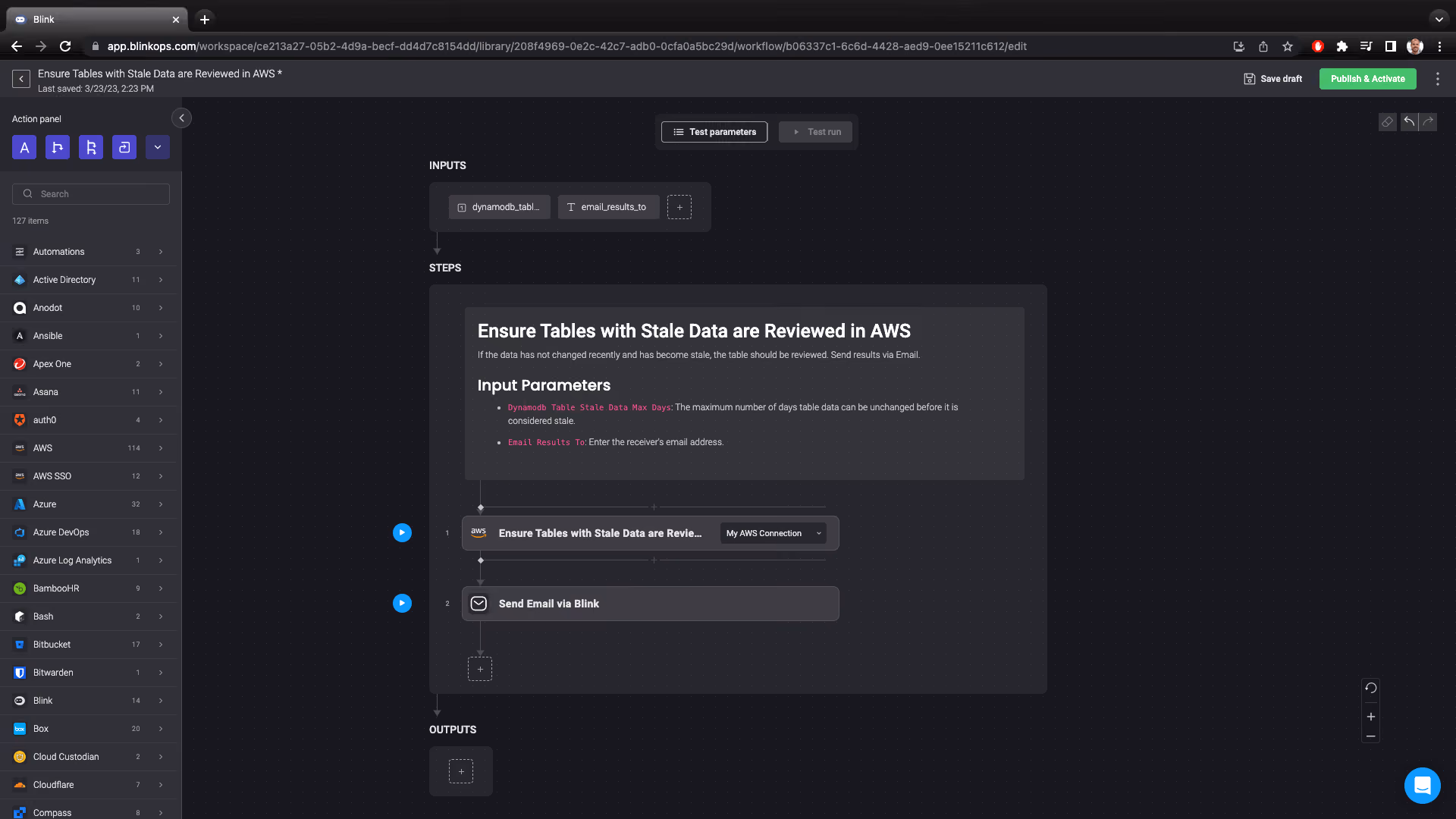 Blink Automation: Ensure Tables with Stale Data are Reviewed in AWS