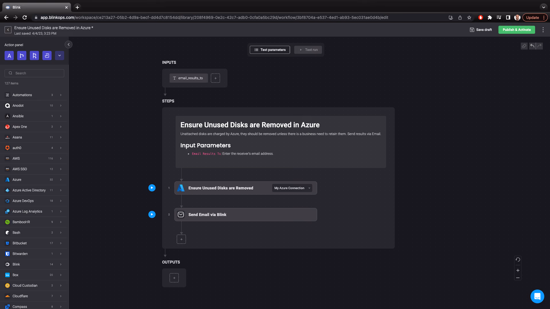 Blink Automation: Ensure Unused Disks are Removed in Azure