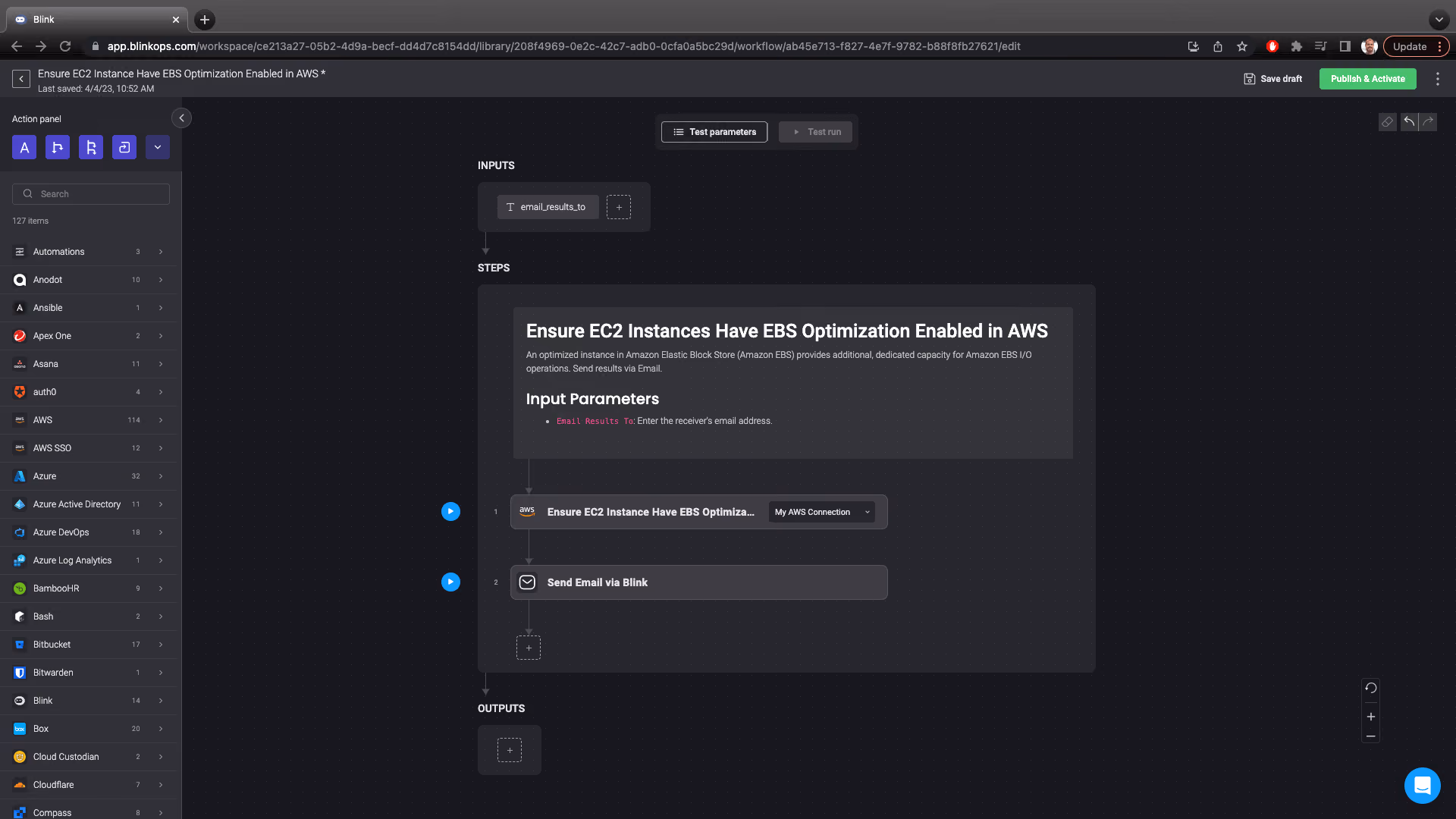 Blink Automation: Ensure EC2 Instances Have EBS Optimization Enabled