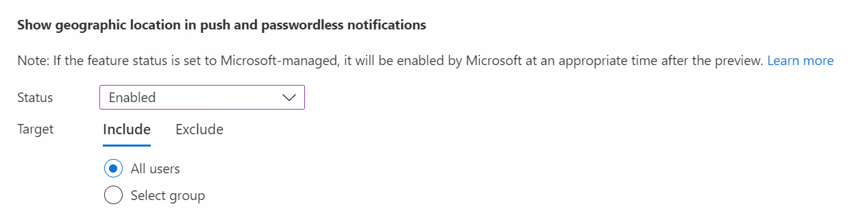 geographic location for mfa notifications
