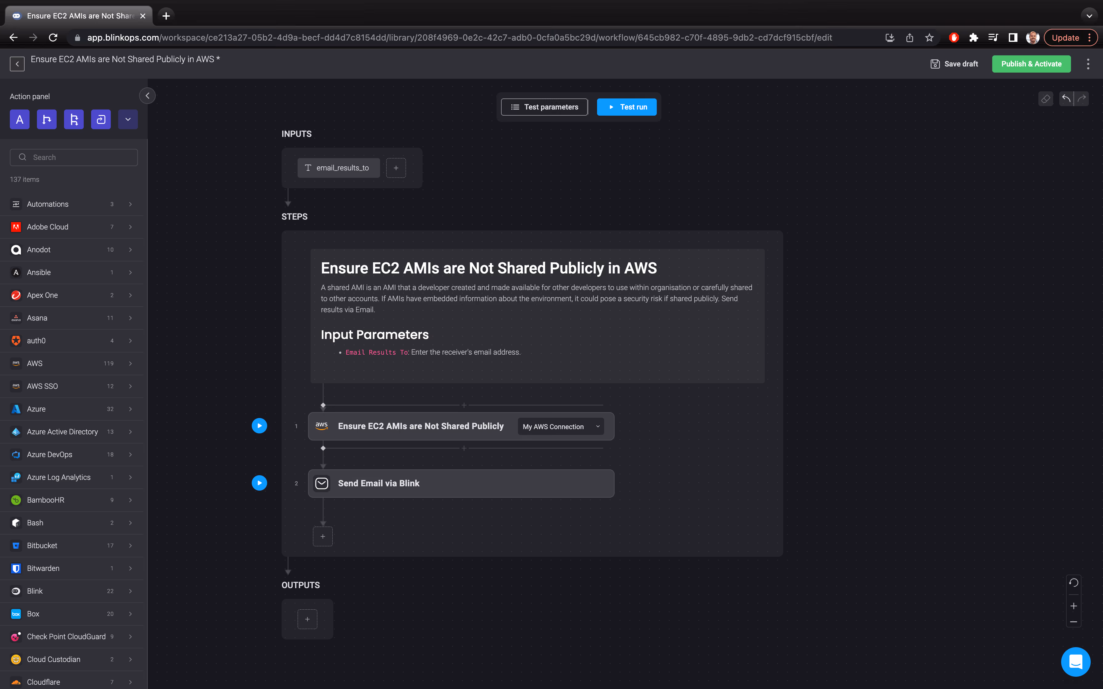 Blink Automation: Ensure EC2 AMIs are Not Shared Publicly in AWS
