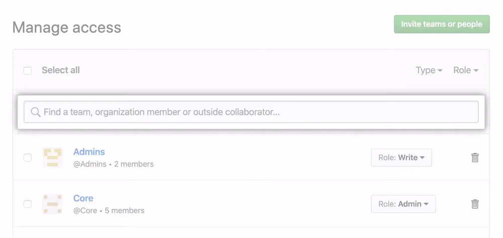 managing github member access