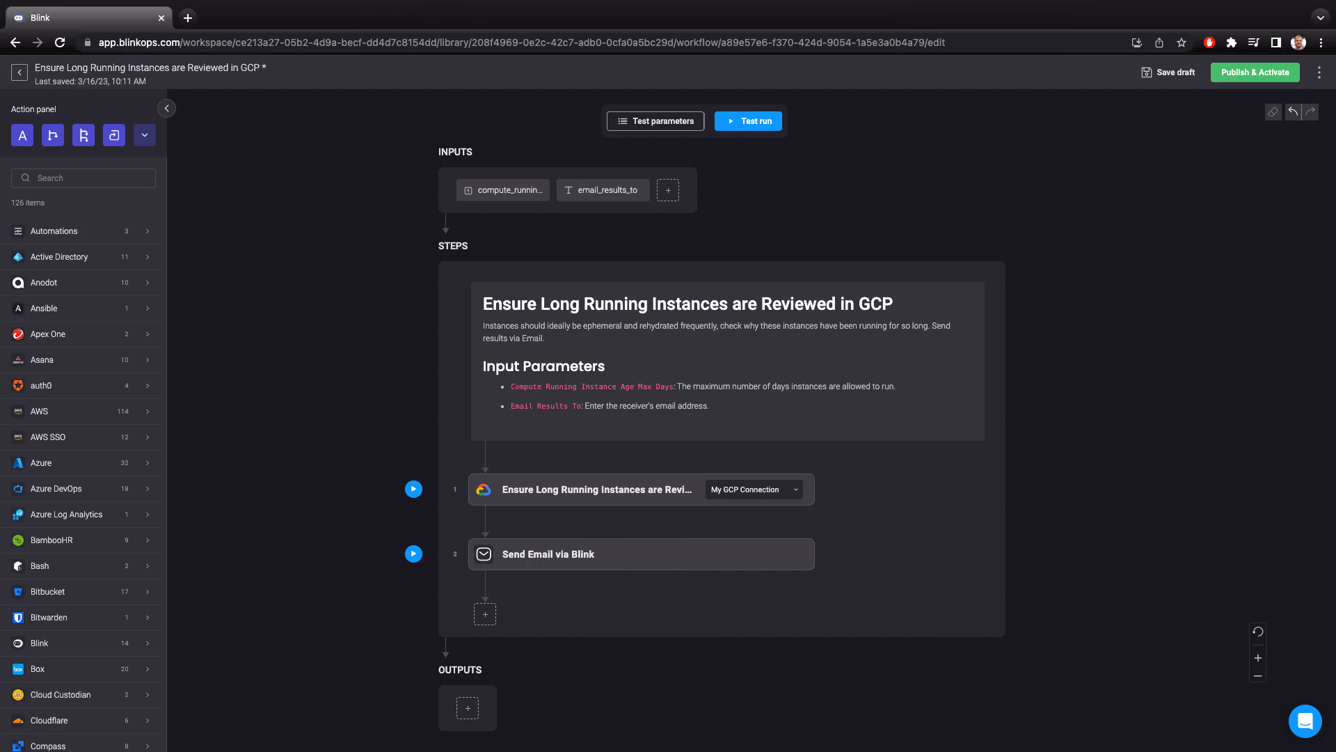 Blink Automation: Ensure Long Running Instances are Reviewed in GCP