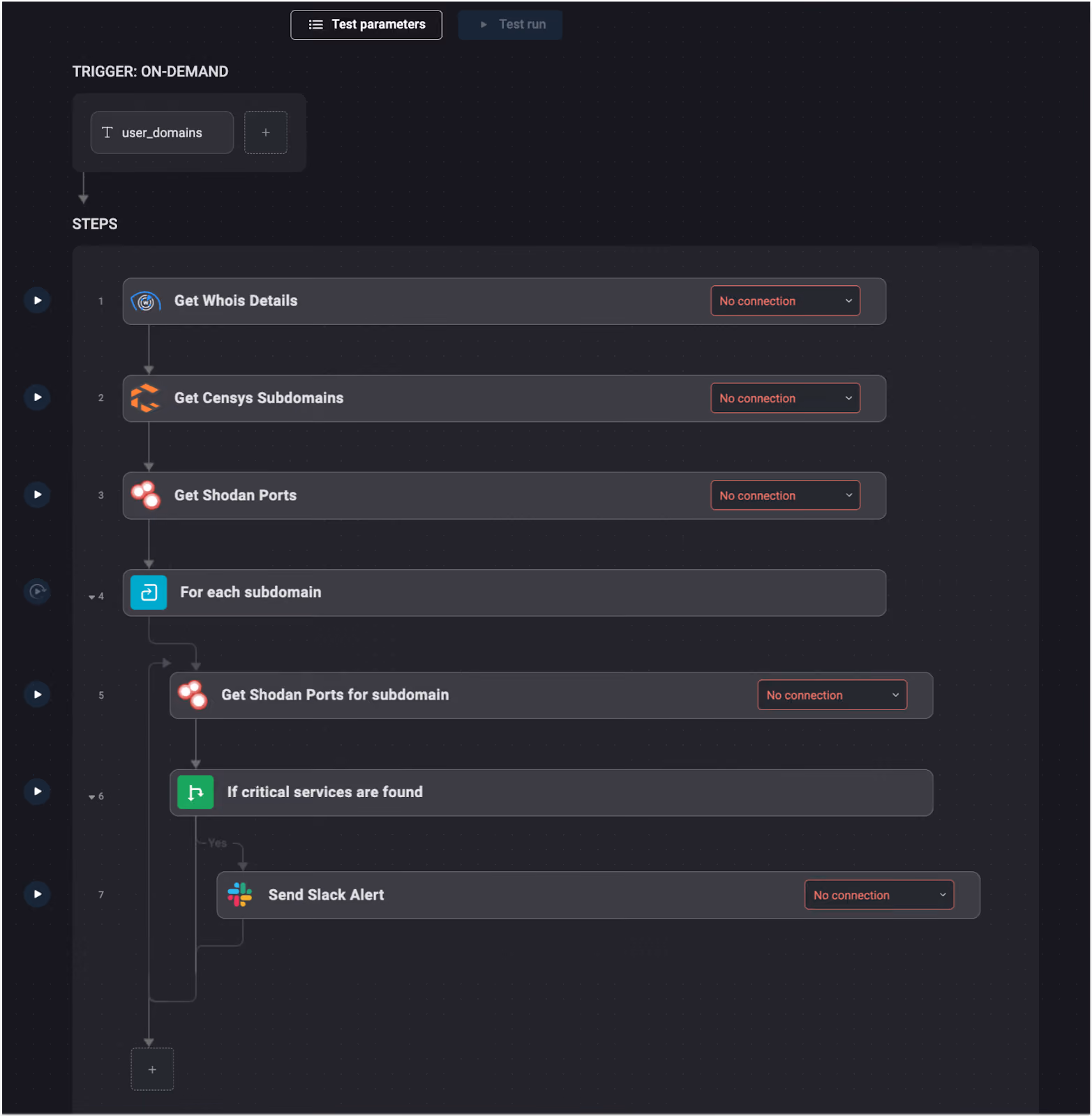 Blink scans for subdomains, IPs, & open ports, alerting security teams to exposures.