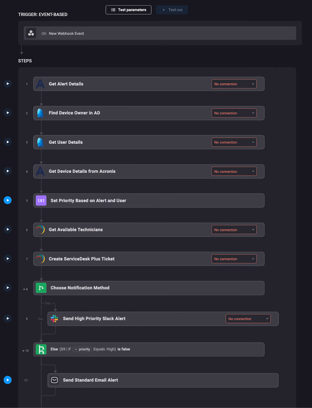 BlinkOps adds context to Acronis alerts and routes them to the right team.