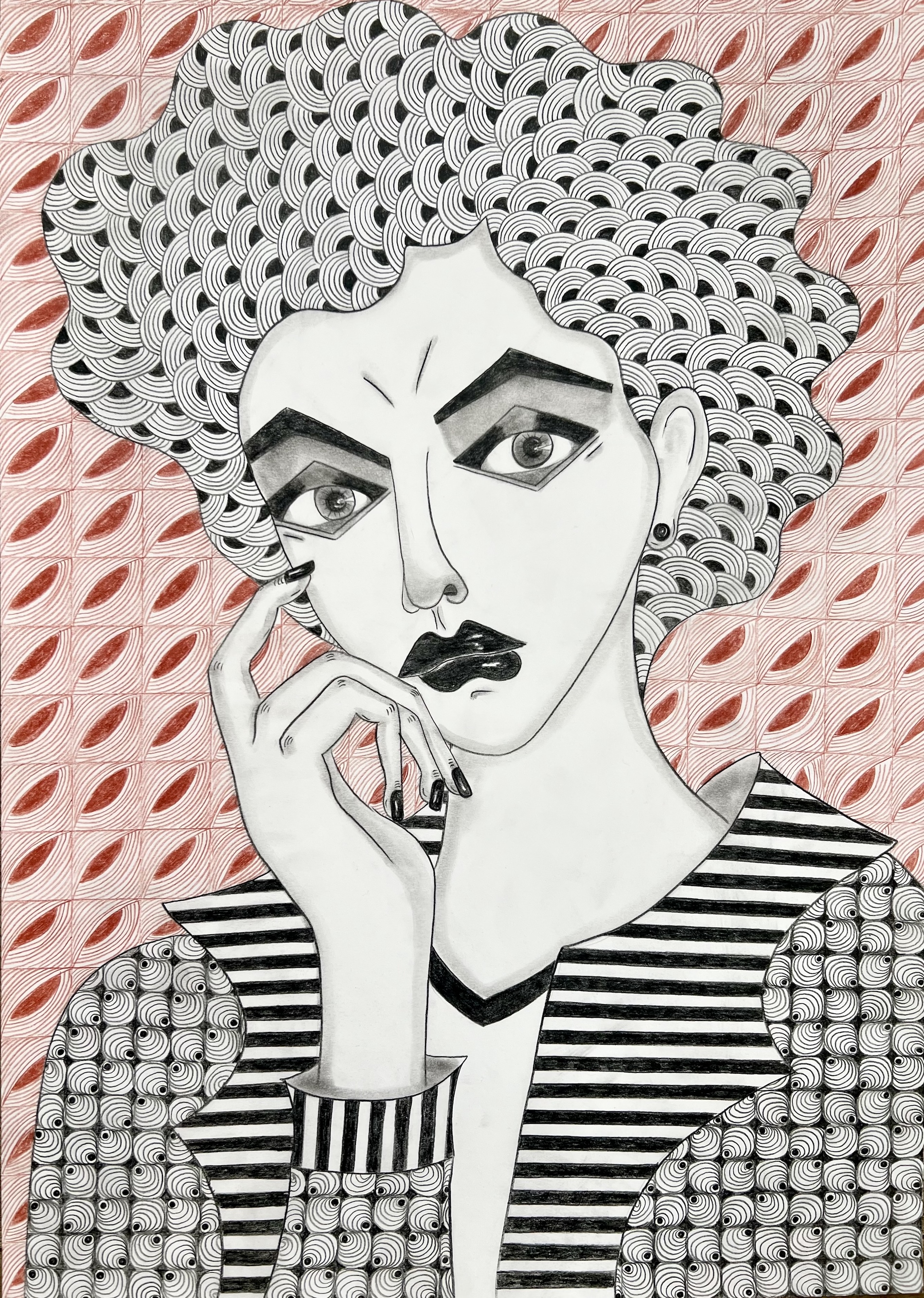 Die Misstrauende I 59,4x42