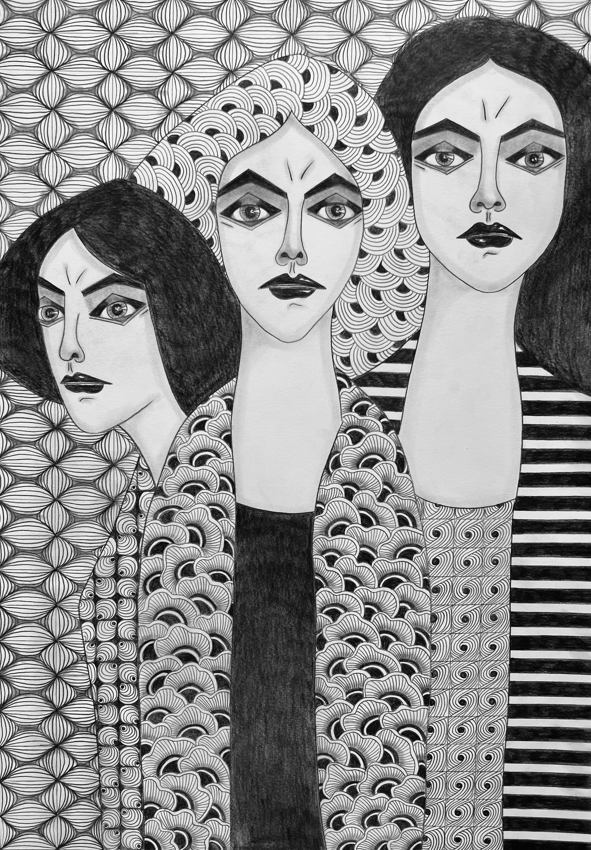 Die Verstrickten I 59,4x42