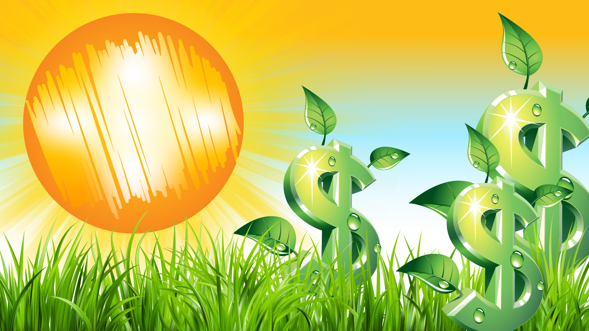 Sunshine in a field graphic with money stalks Colorado Lottery Scratch Off Giveaway