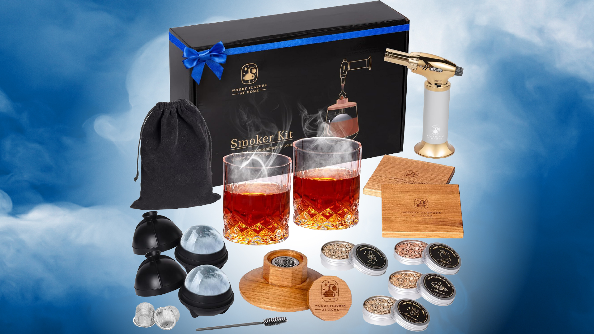 Old fashioned cocktail smoker kit Father's Day casino drawings 