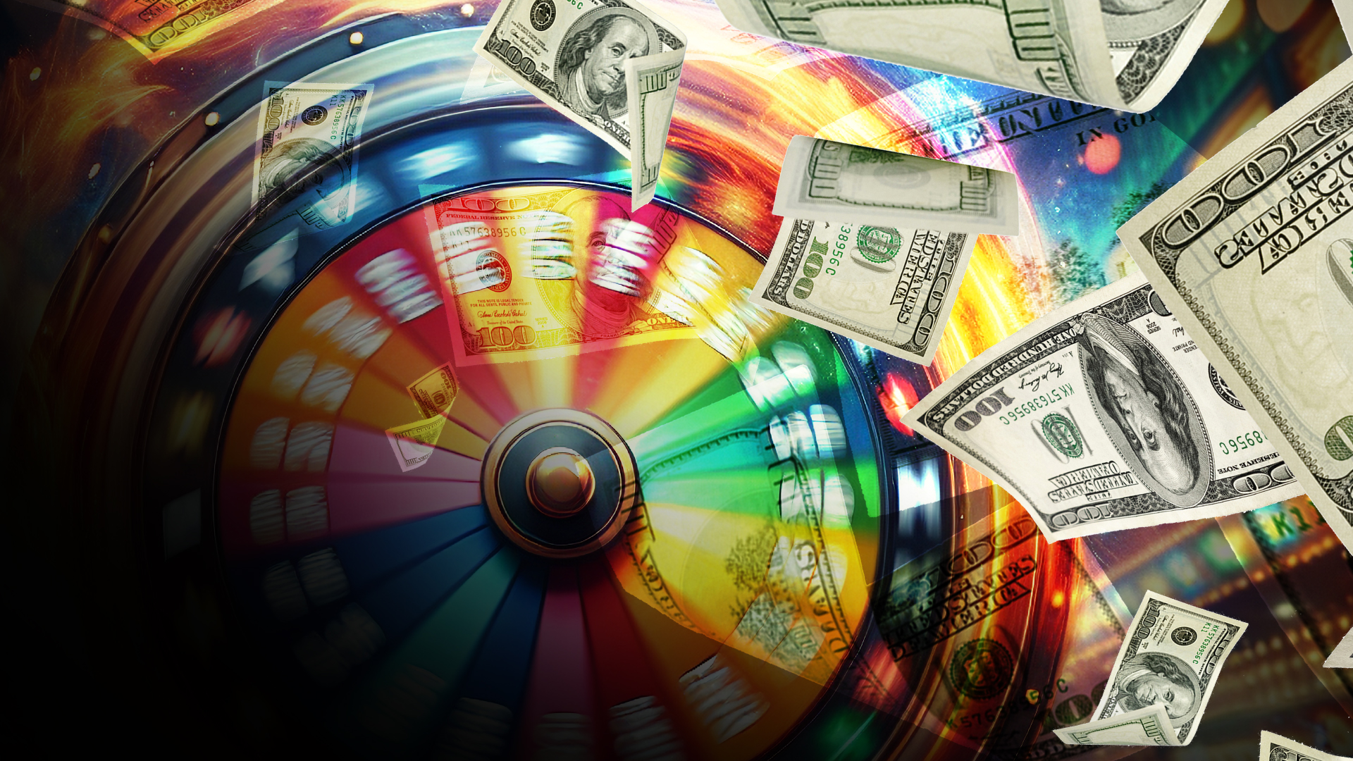 Winners rewind prize wheel and cash