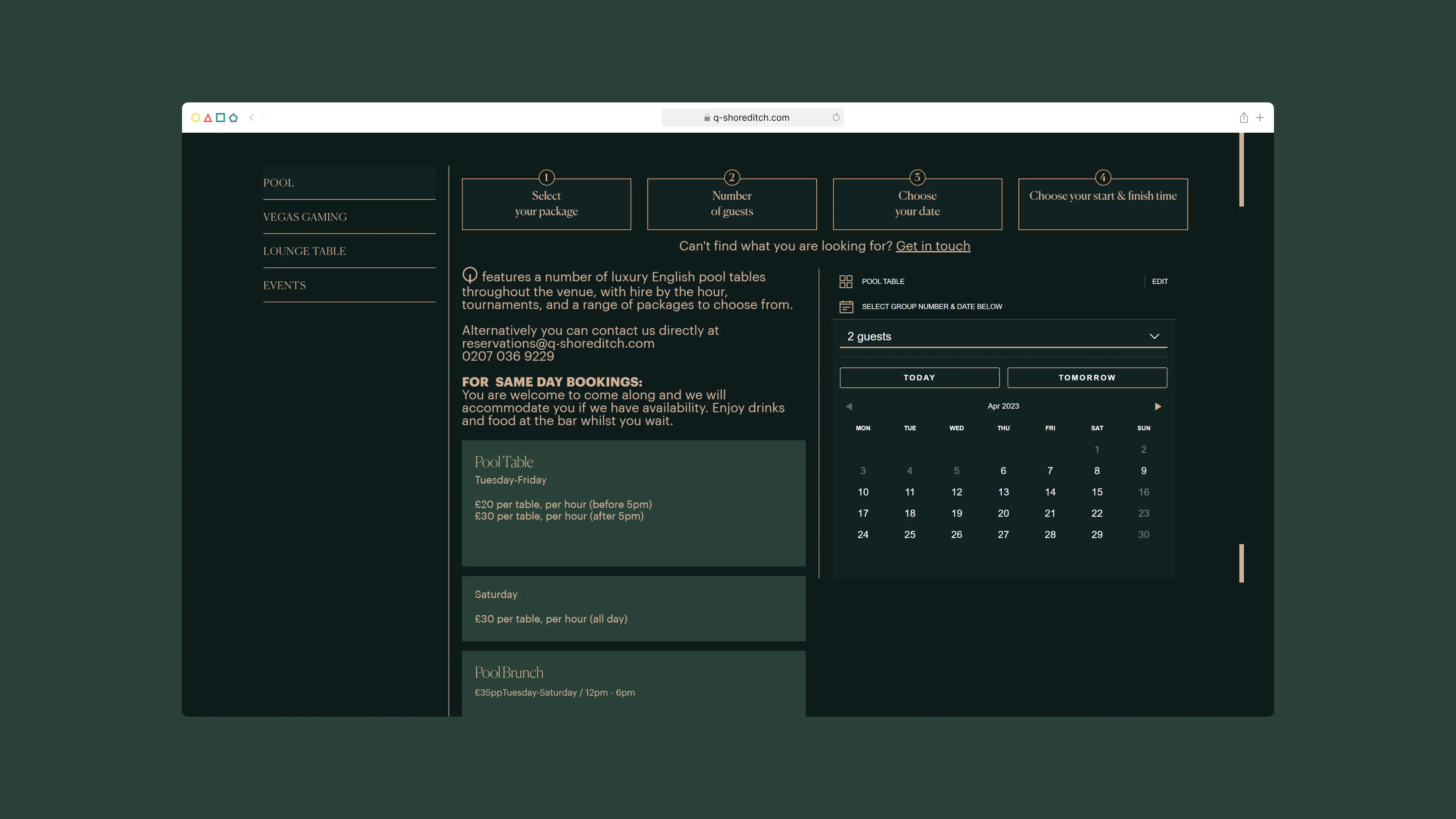 Integrated Booking System