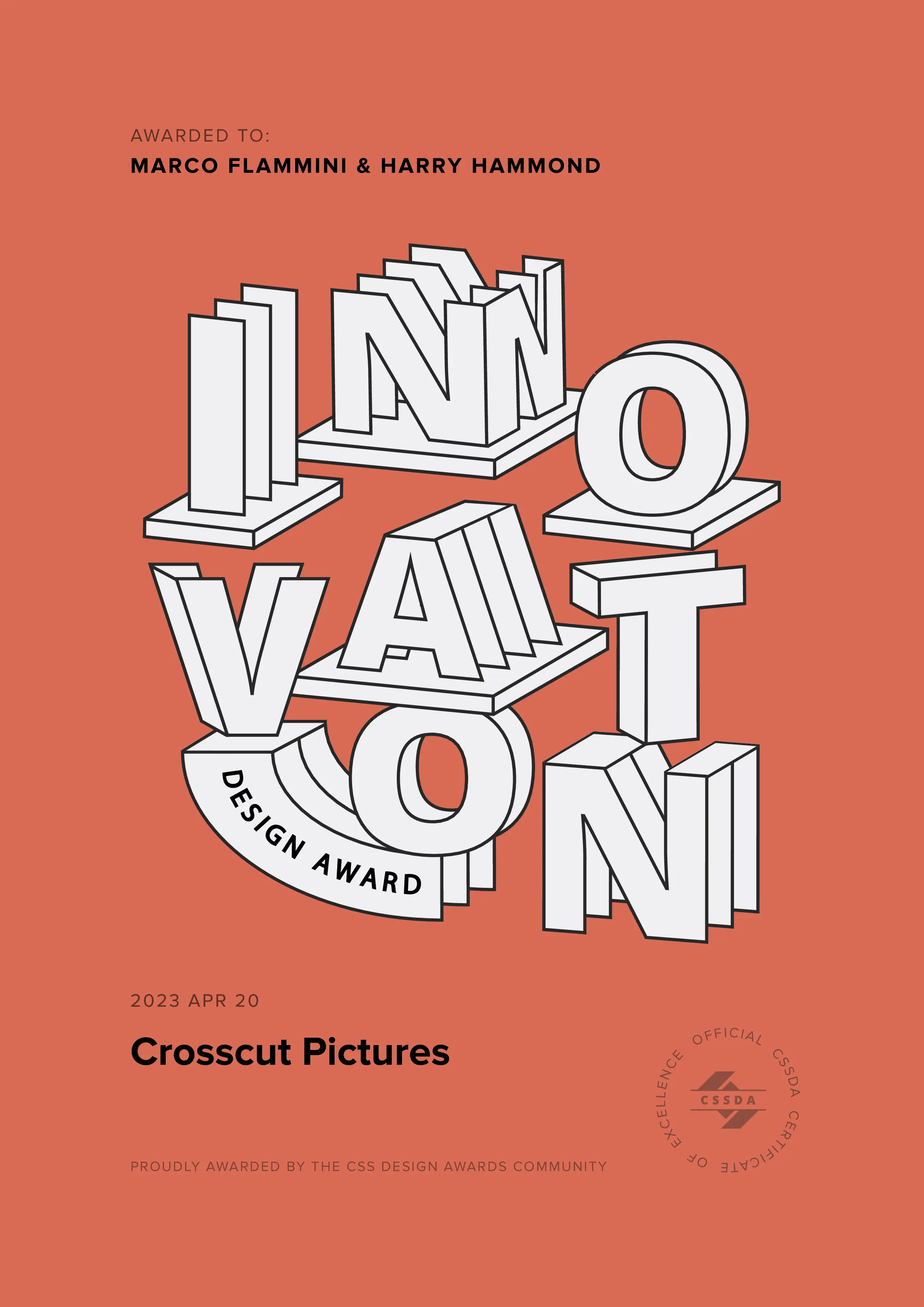 CSSDA Innovation Award