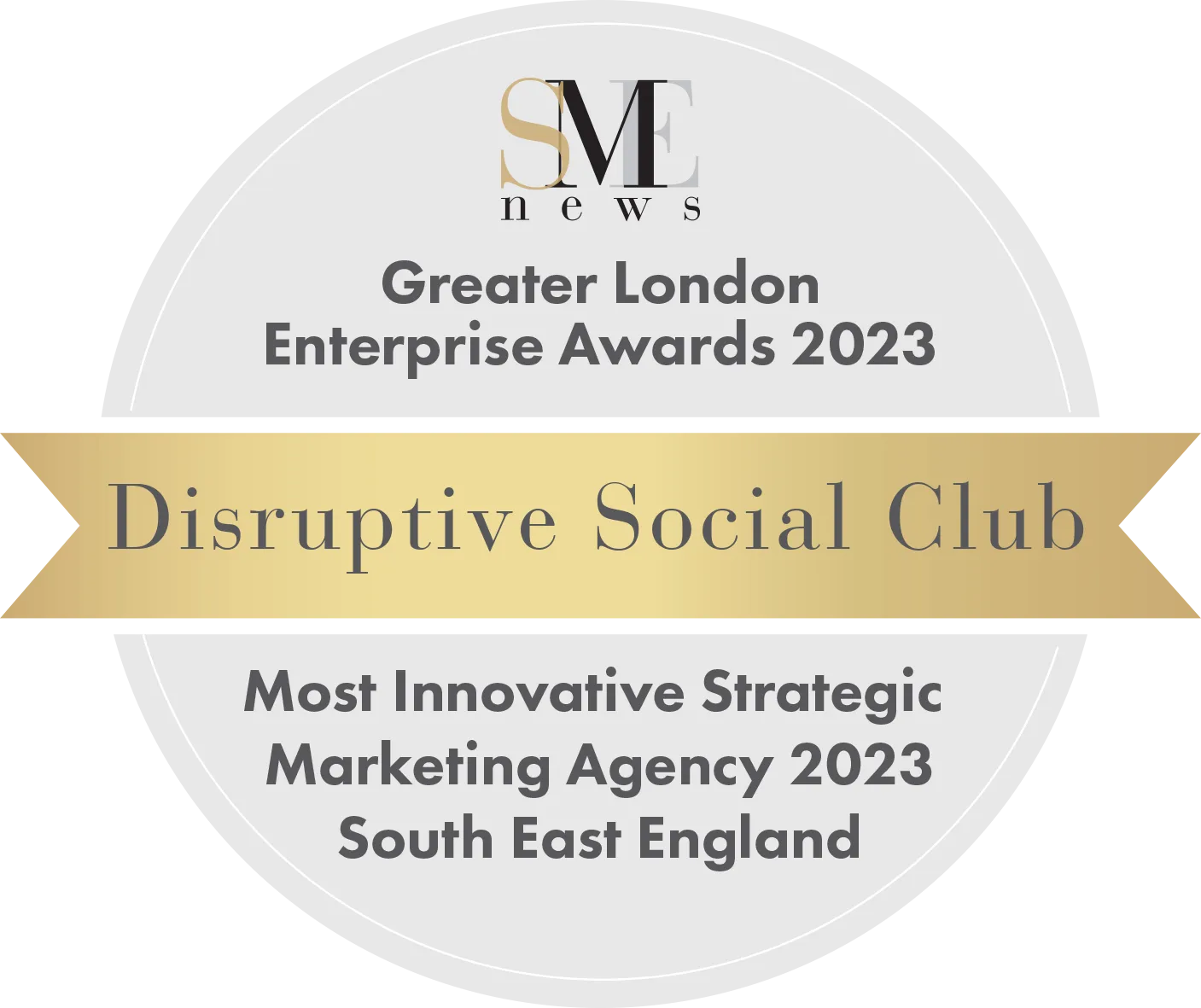 Disruptive awarded 'Most Innovative Strategic Marketing Agency 2023'