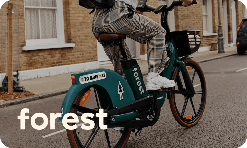 Riding a Forest e-bike