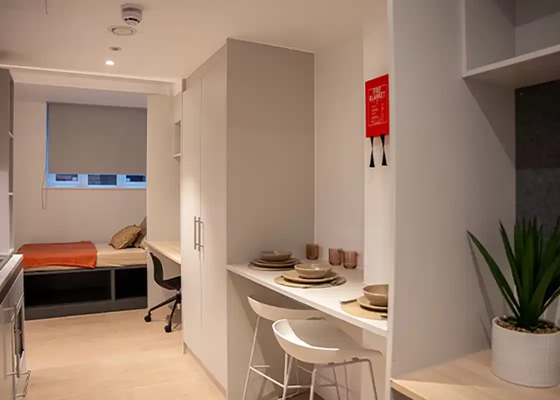 Twin Bed Studios - Bedroom