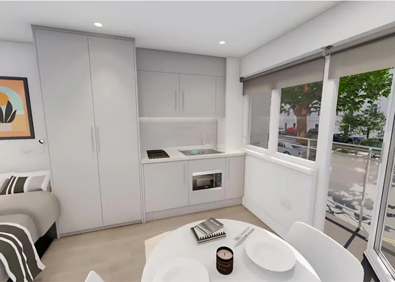 Bronze Studio Plus with Balcony - Bedroom