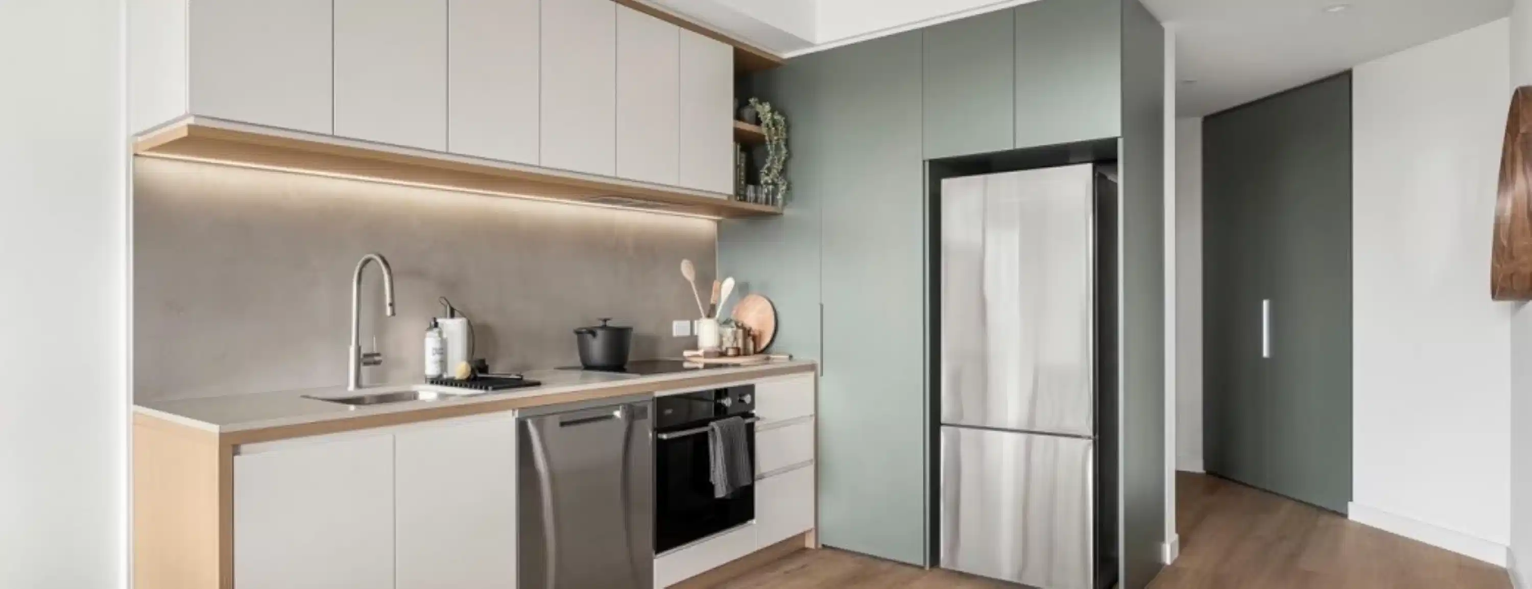 1 Bed 1 Bath with Study - Unfurnished - Kitchen