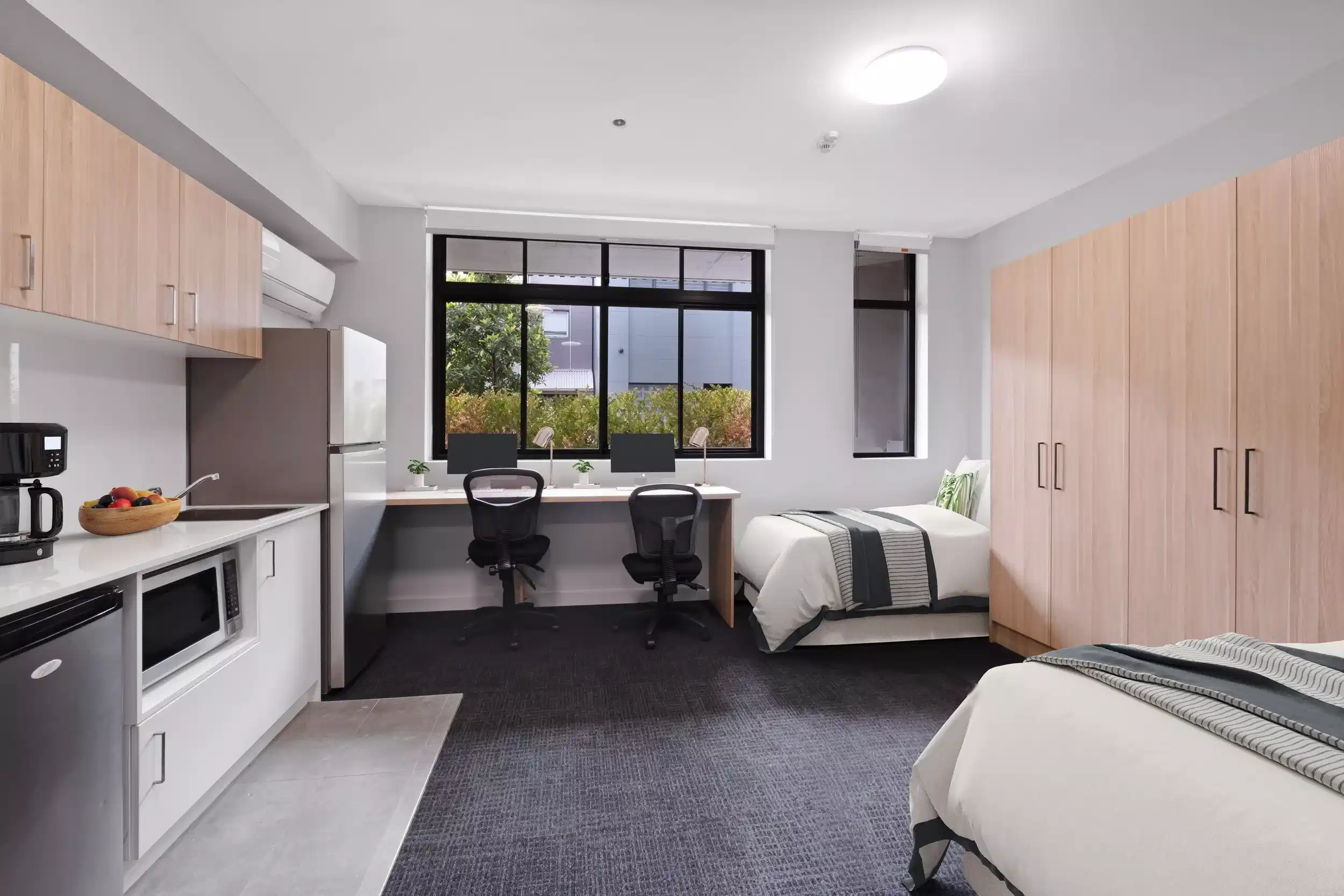 Deluxe Twin Share Studio - Bedroom