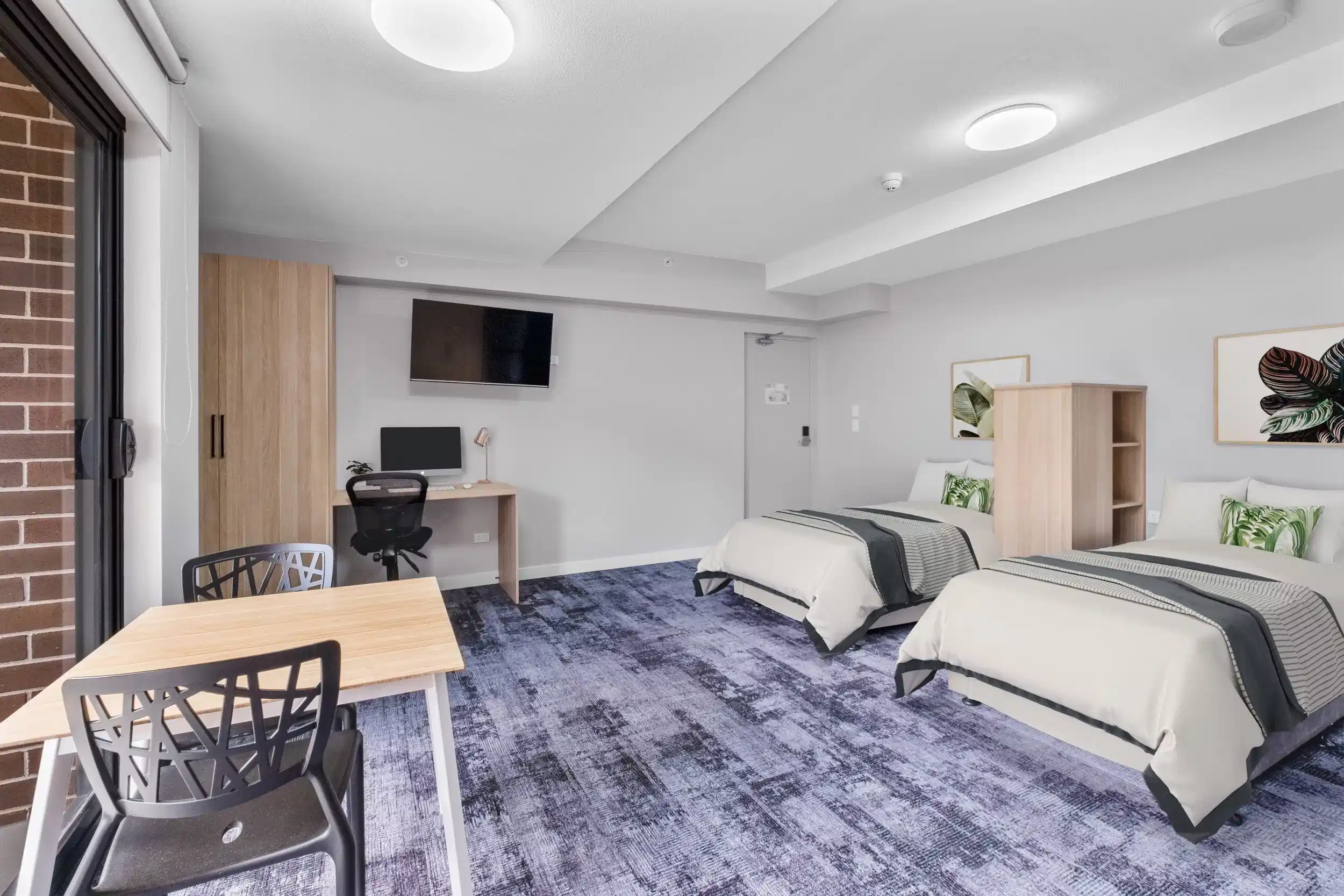Penthouse Twin Share Studio - Bedroom