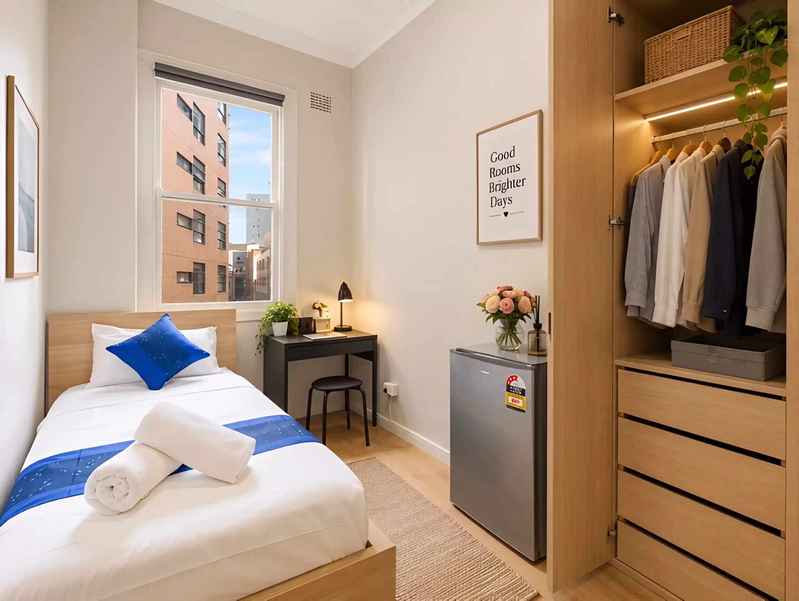 Private Single Room - Bedroom
