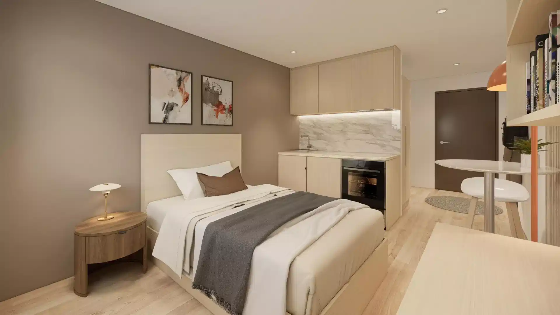 Premium Silver Studio - Bedroom