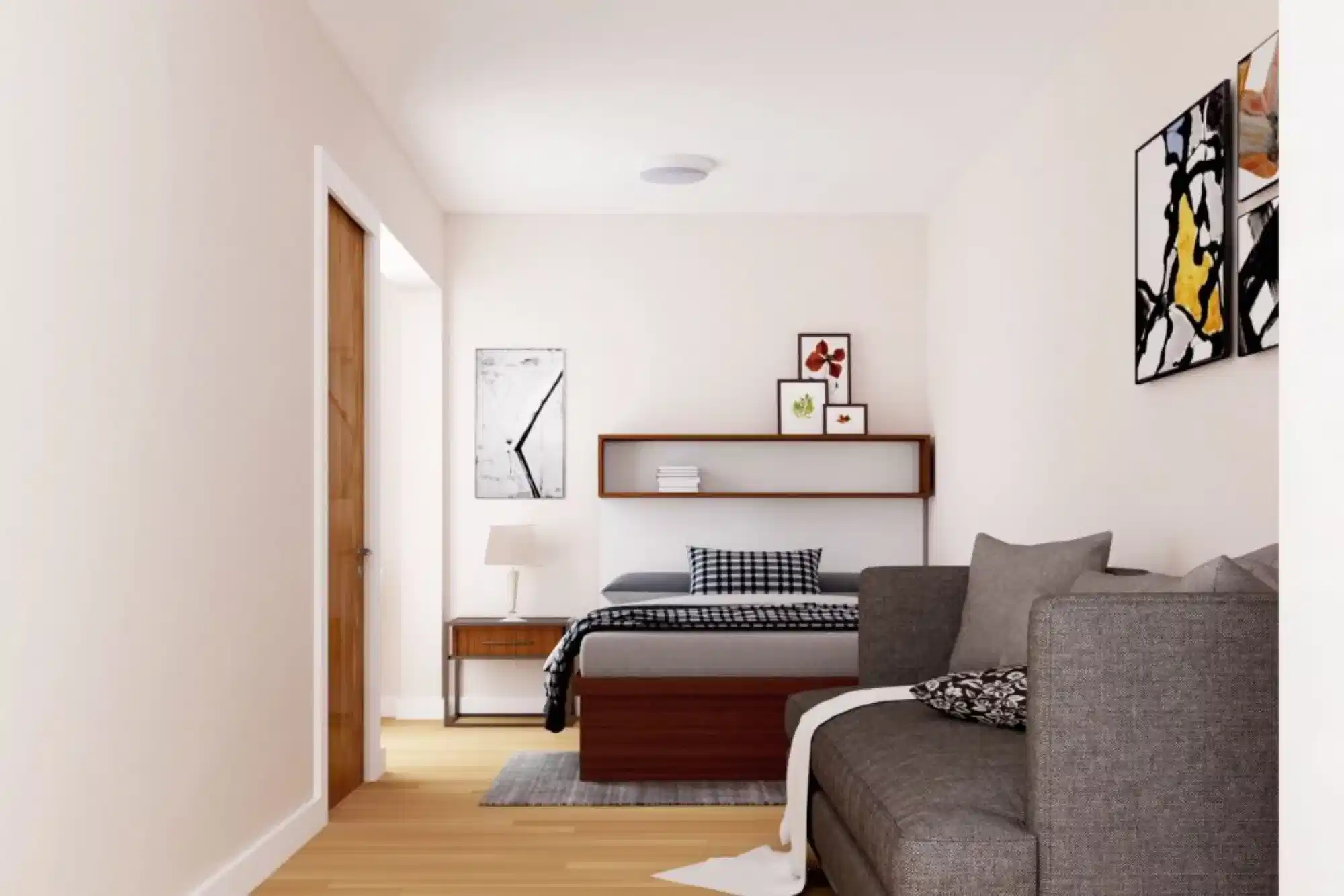 1-Bed Apartment. 3rd & 4th floors  - Bedroom