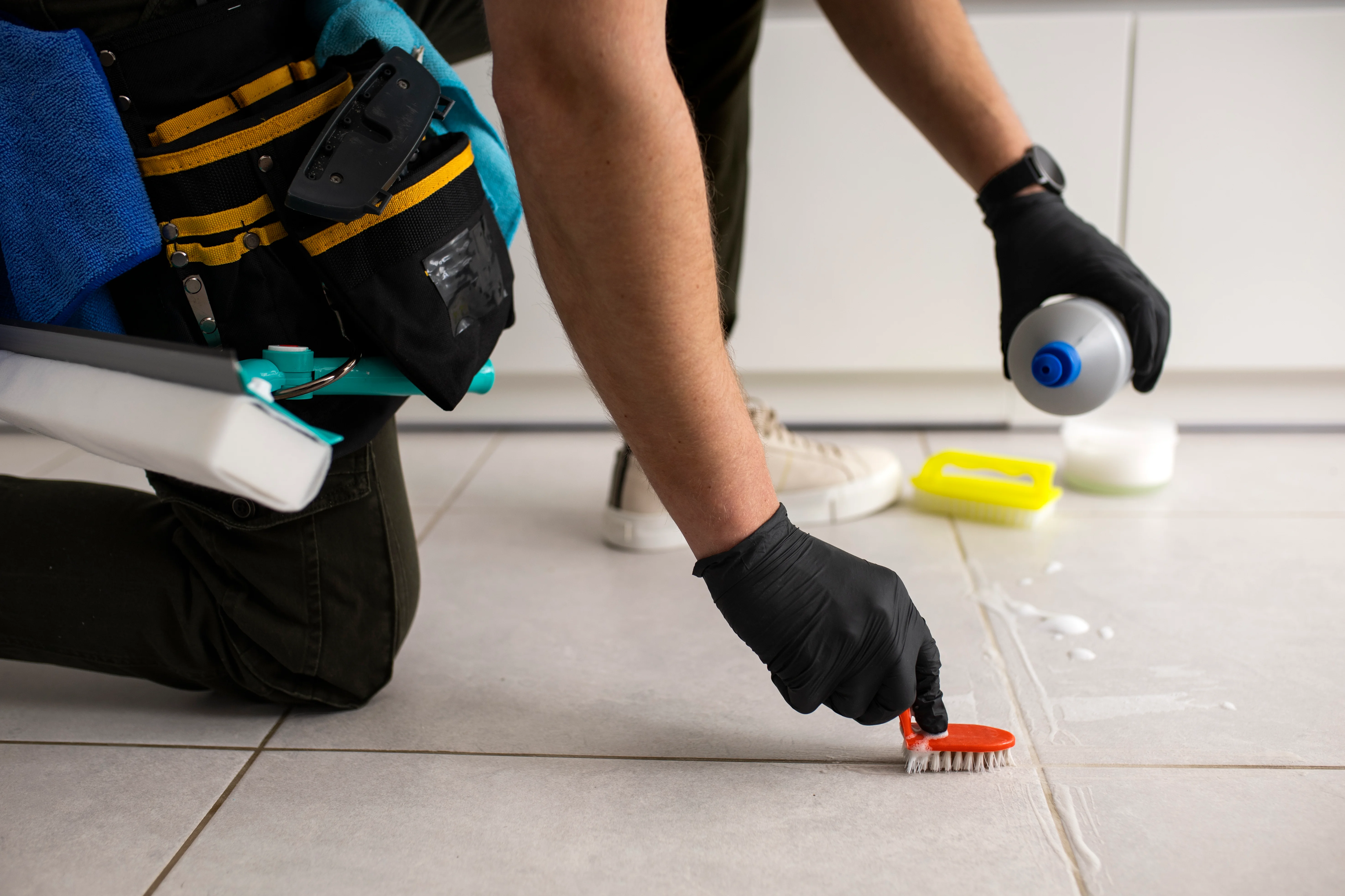 image of professional grout cleaning