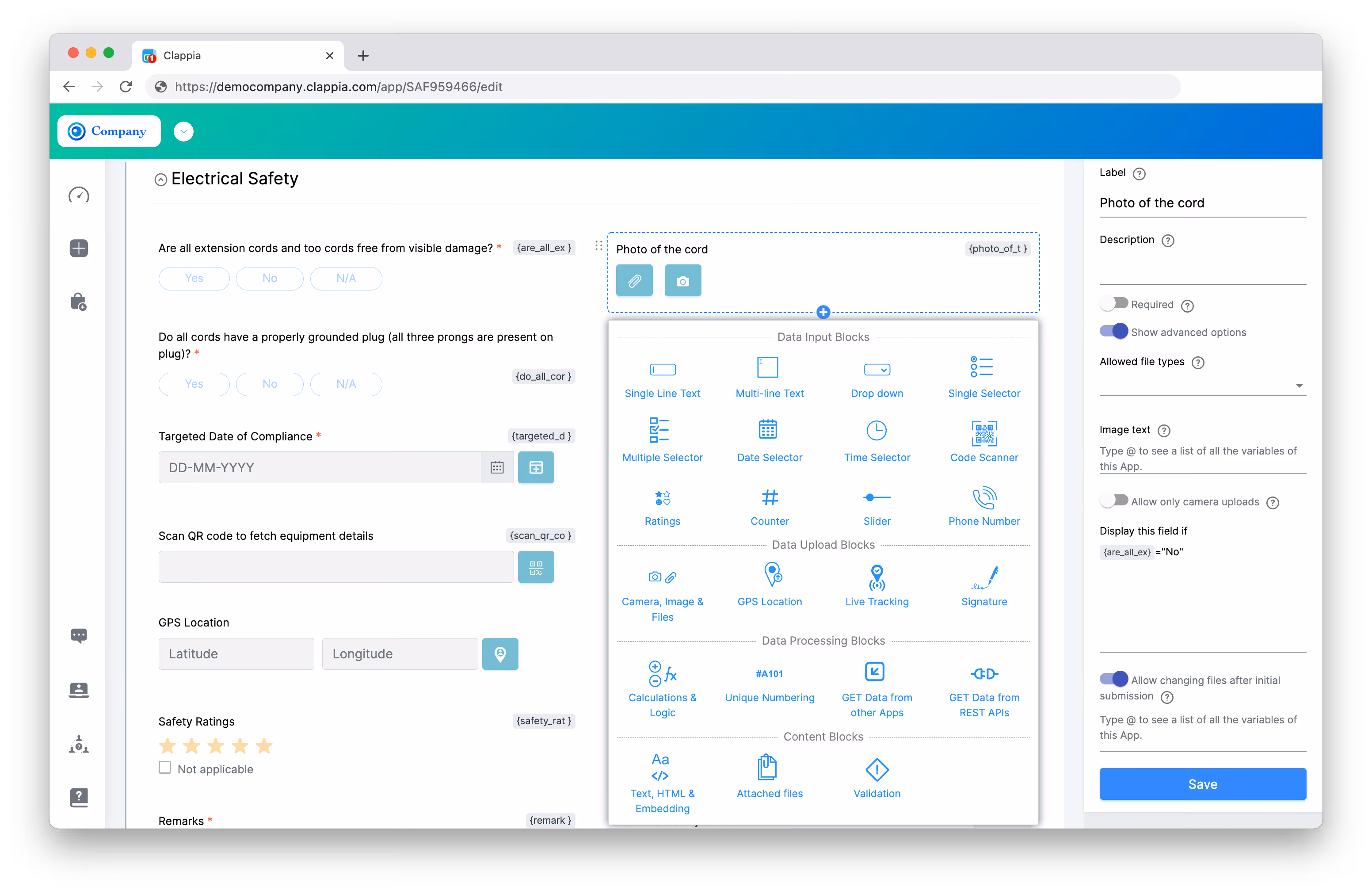 Workforce Management in Clappia