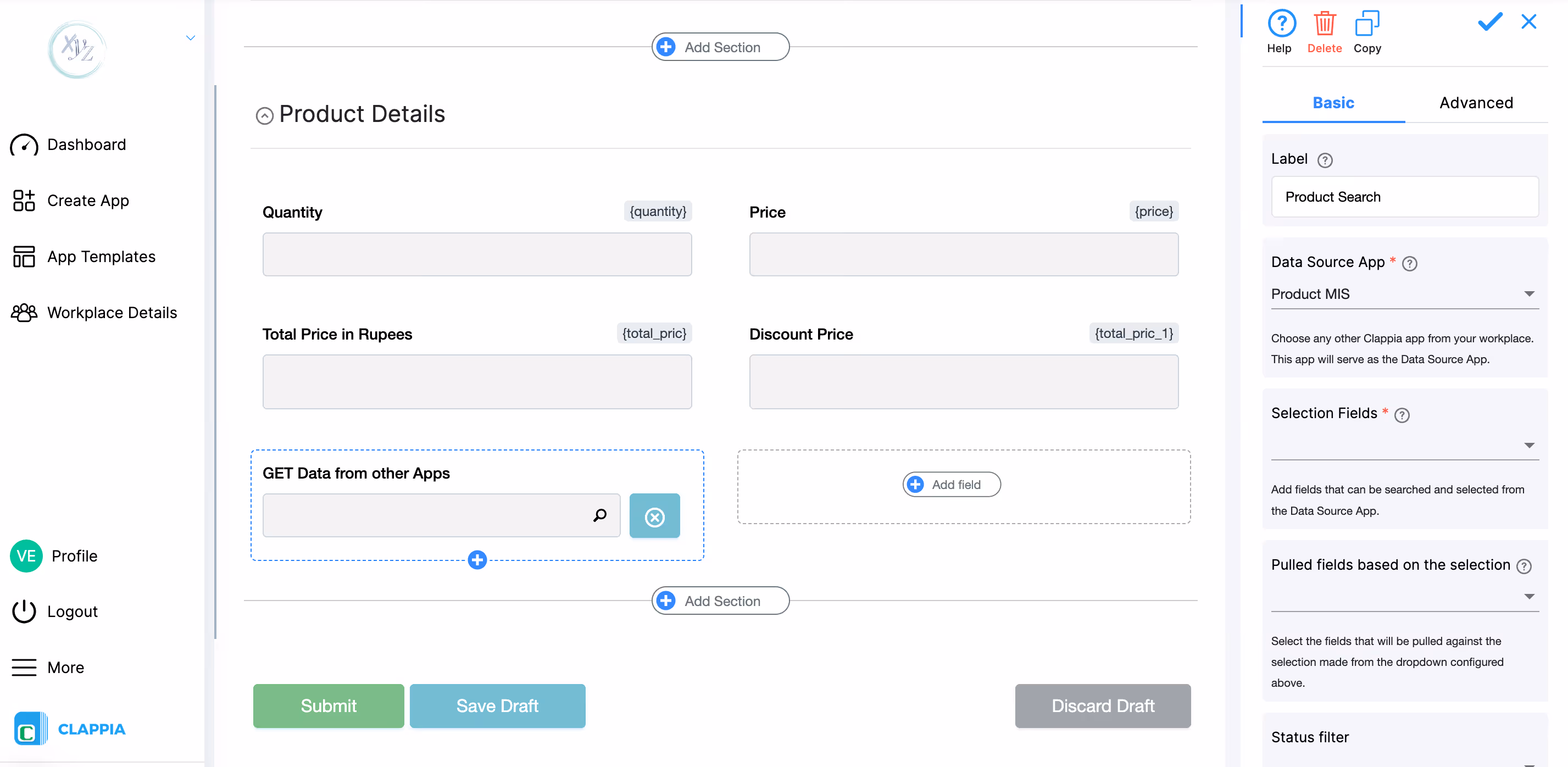 Get data from other Clappia apps