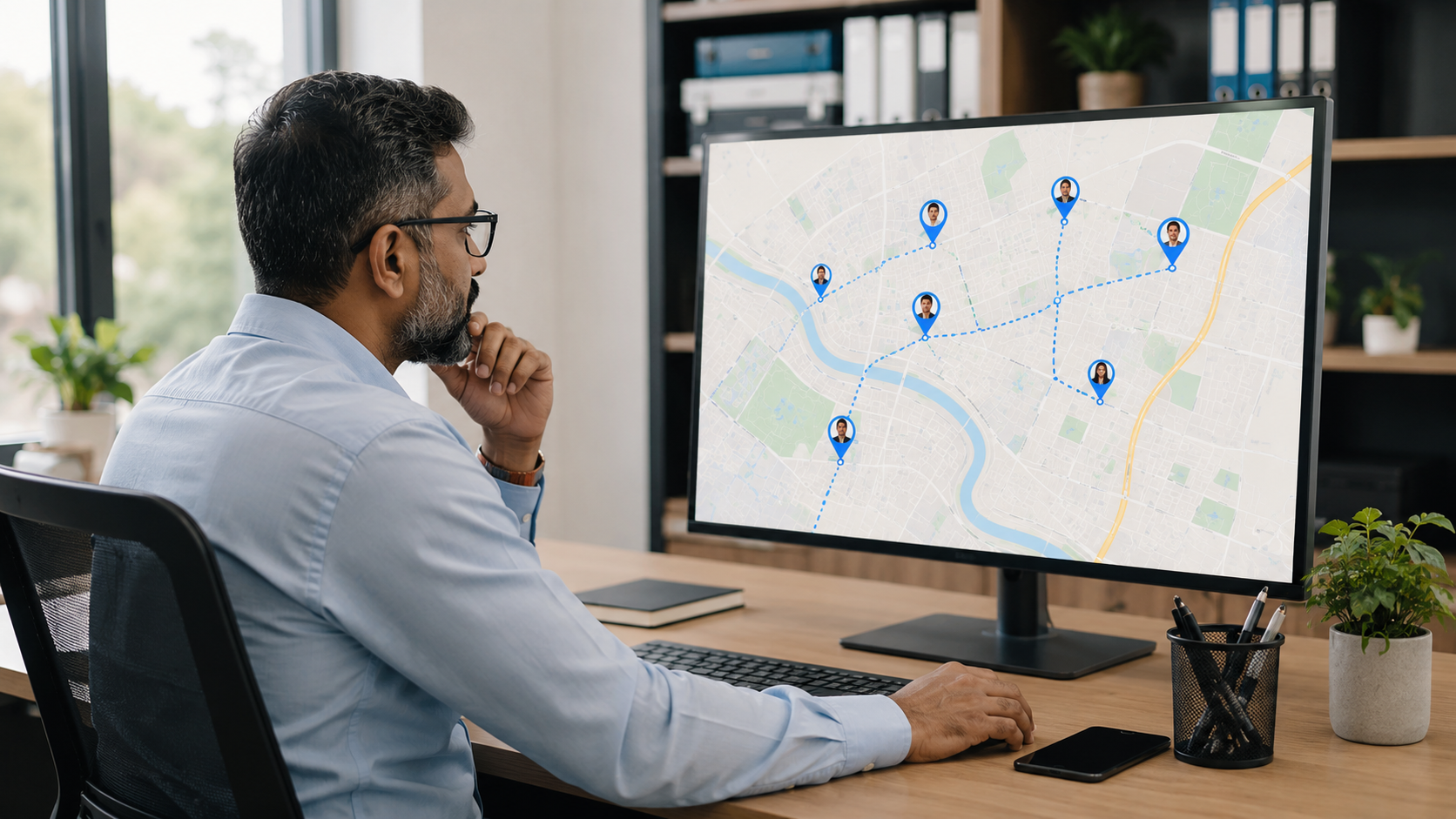 GPS tracking and geo-fenced visit verification