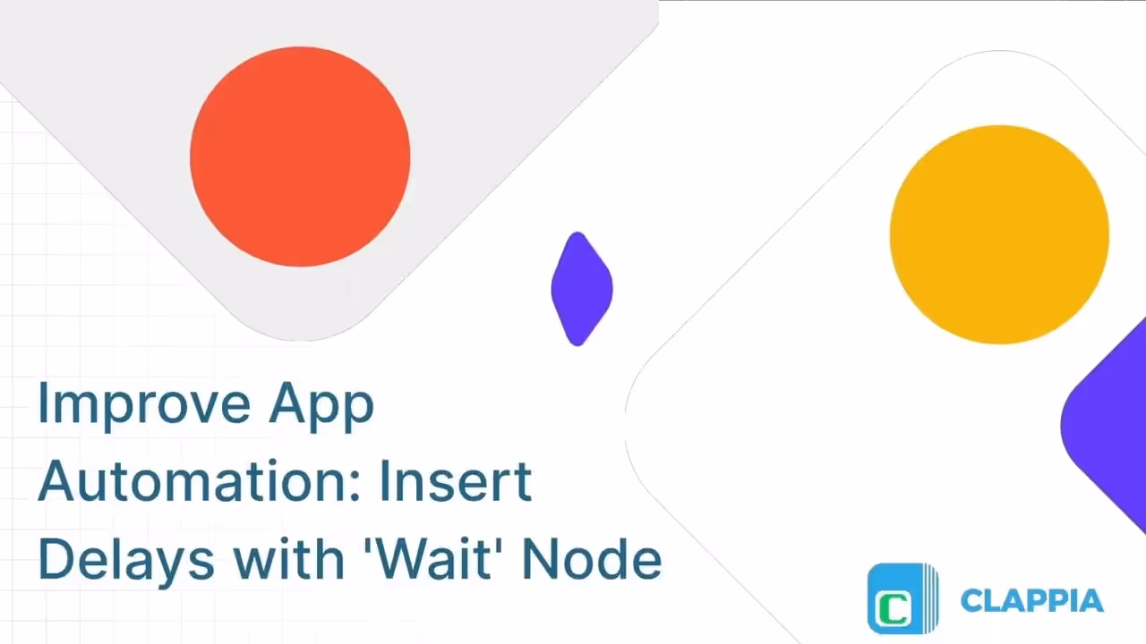 Introduce Delays in Apps With 'Wait' Workflow