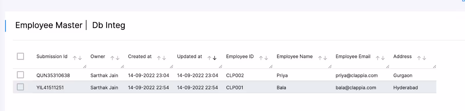Database Integration