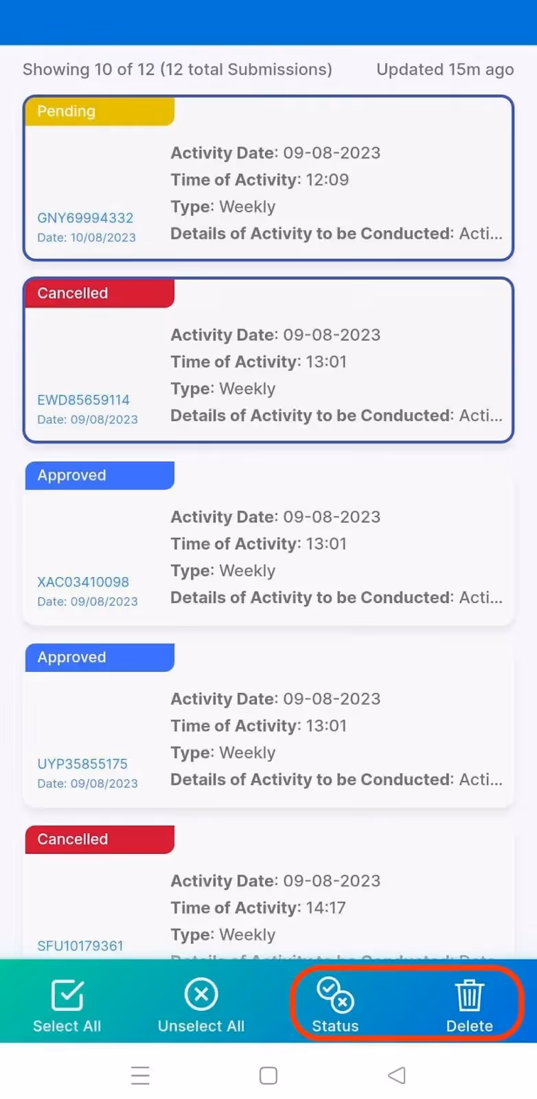 Accessing Mobile Apps