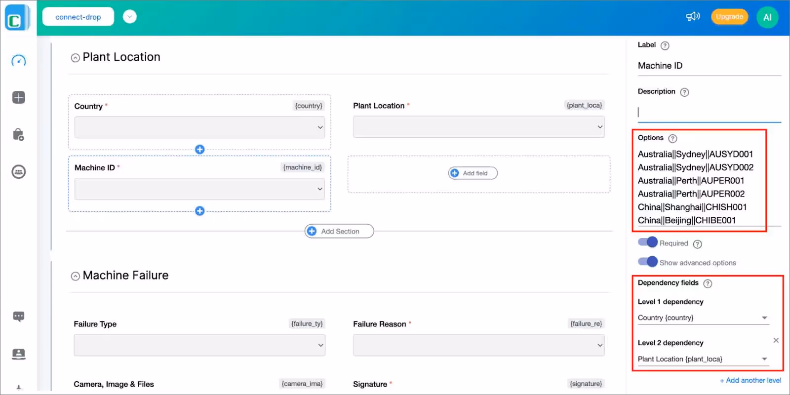 Microsoft Forms Alternative with Connected Dropdowns - Clappia
