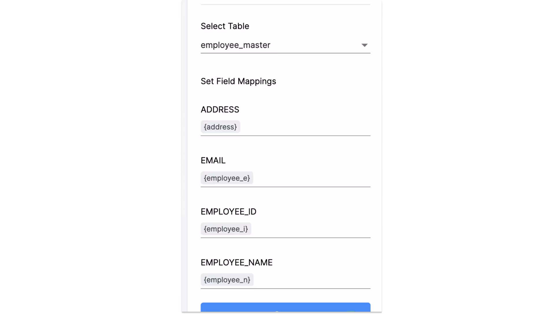 Enable data push to your Database