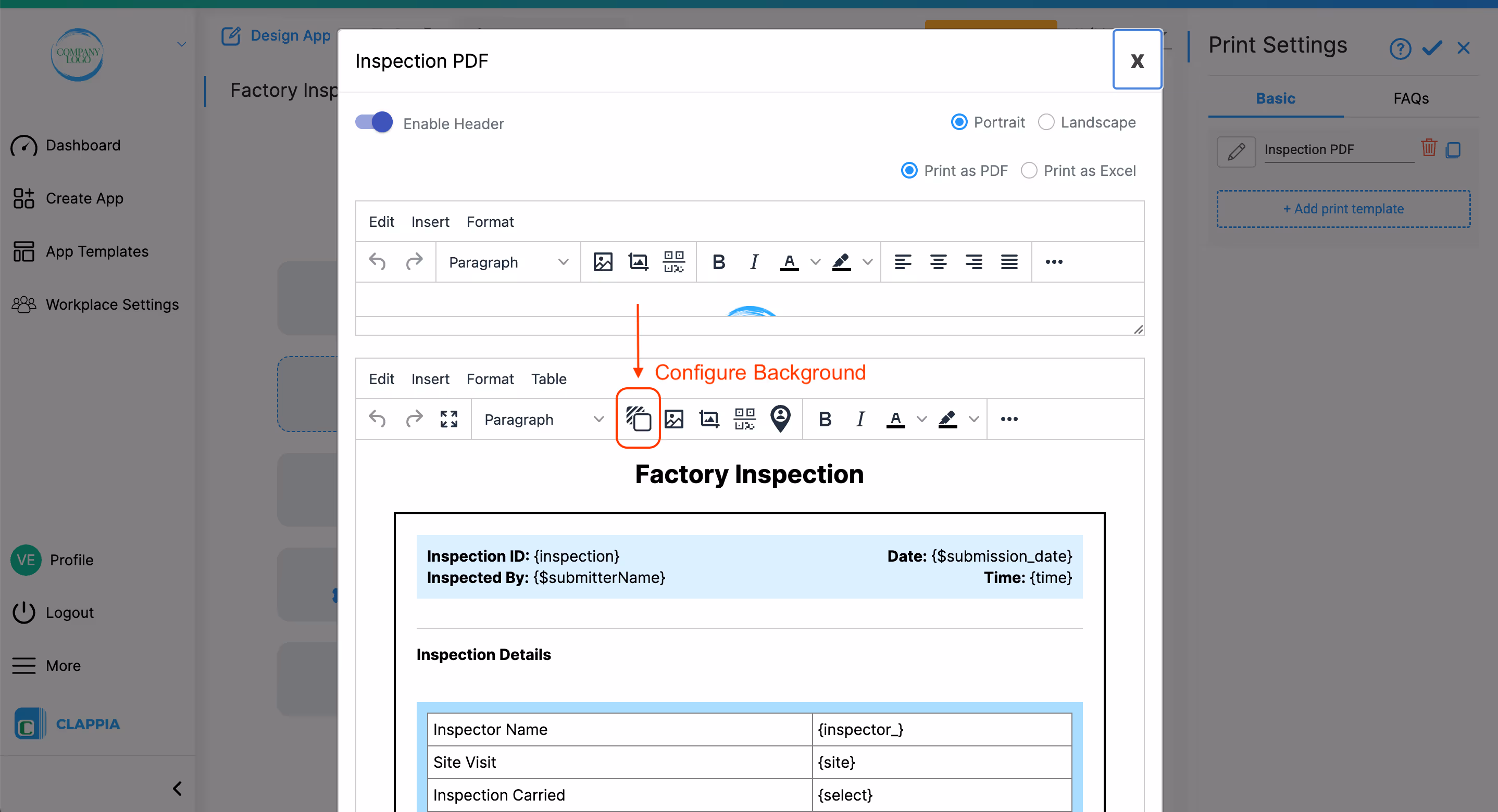 Adding Background Images in PDFs 
