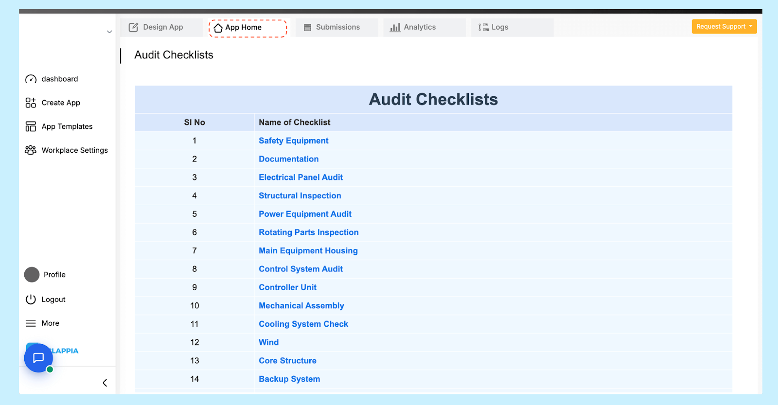 Audit App for QMS