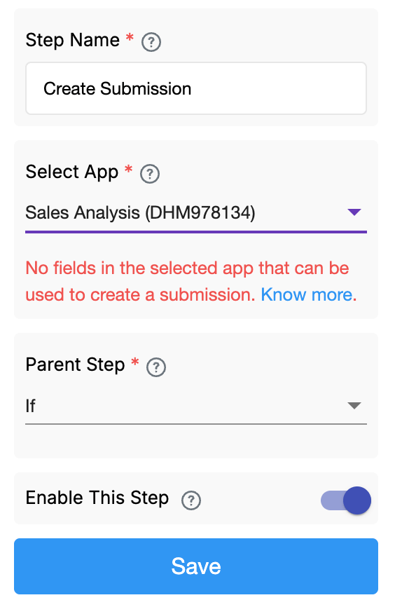 Create Submissions in Apps