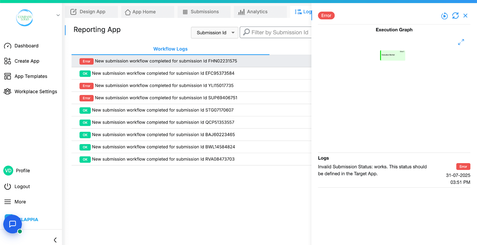 Create Submissions in Apps
