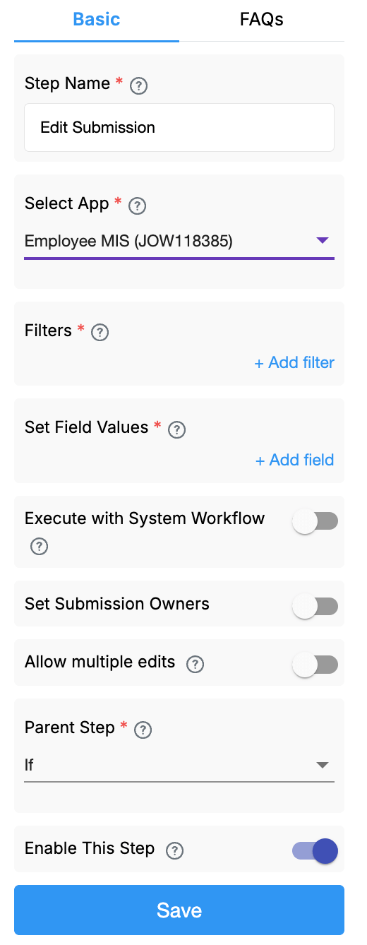 Edit App Submissions