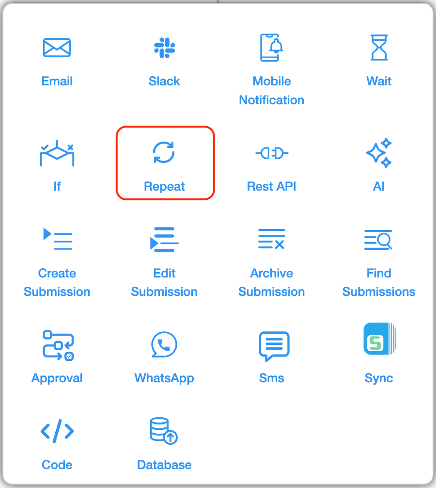 Repeat Workflow