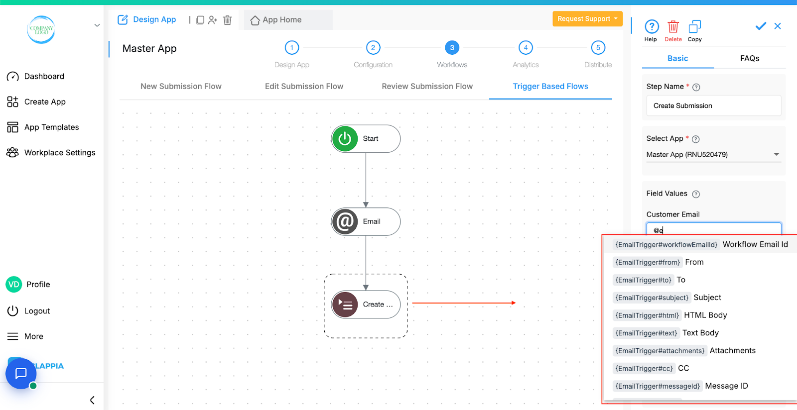 Trigger Email Workflow