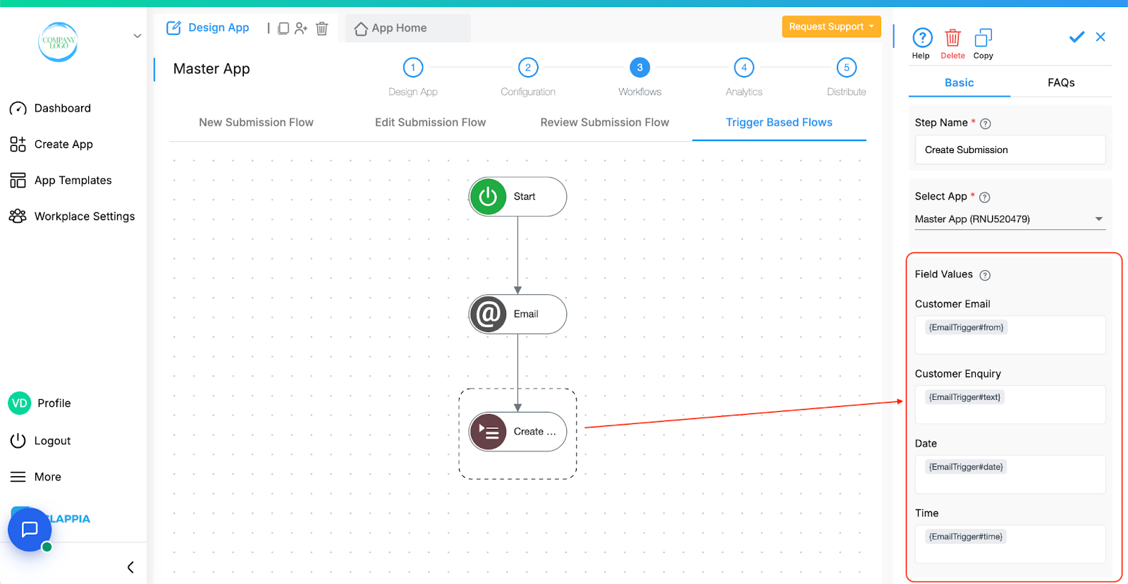 Trigger Email Workflow