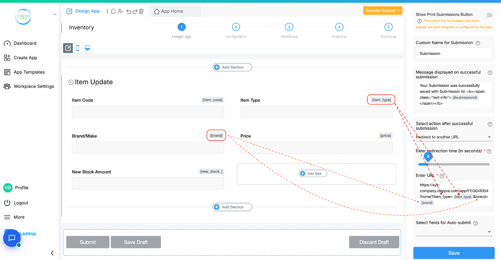 Auto-Fill Values in Apps