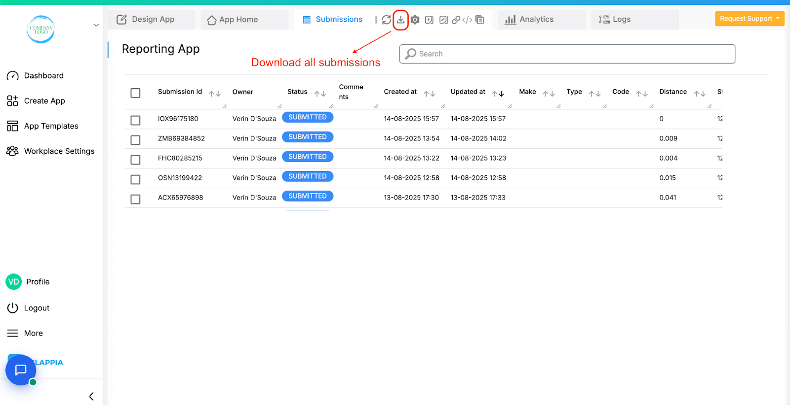 Live tracking