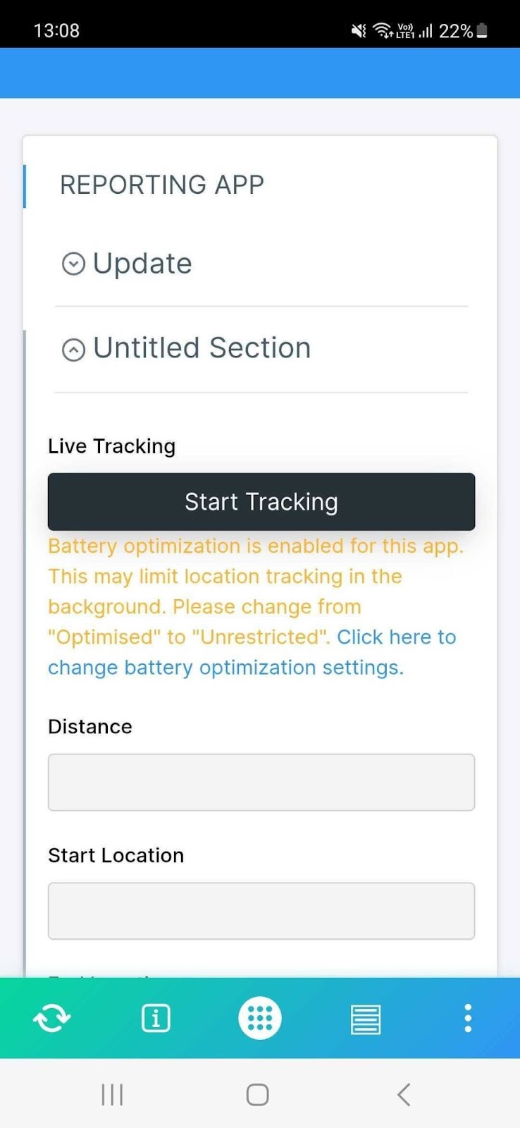 Live Tracking