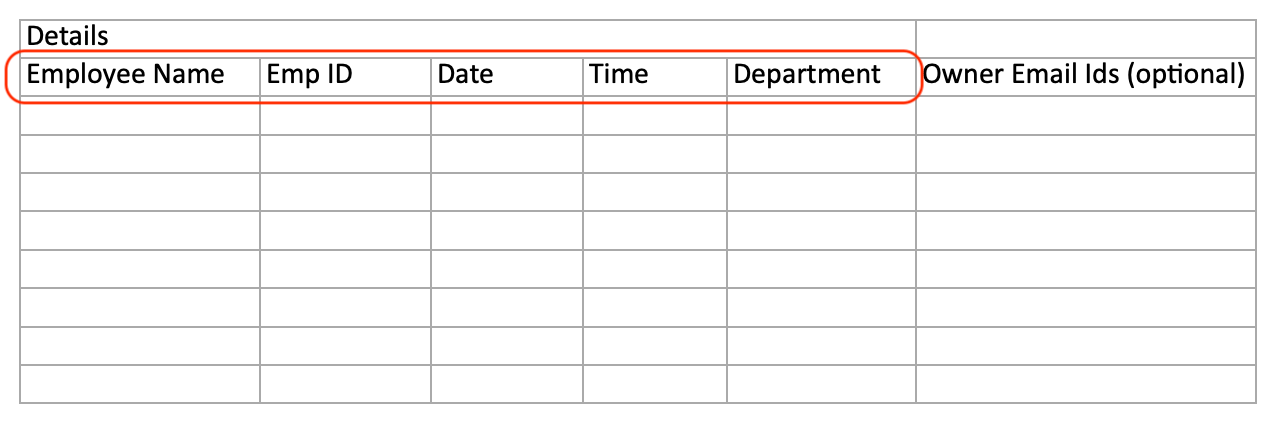 Bulk upload data