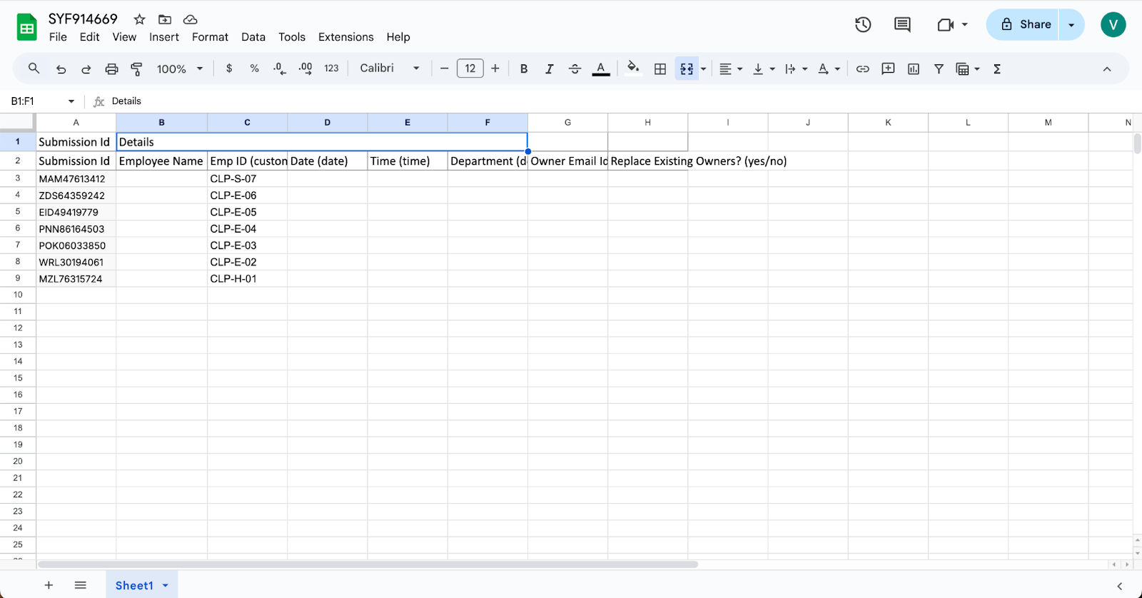 Bulk Edit Data